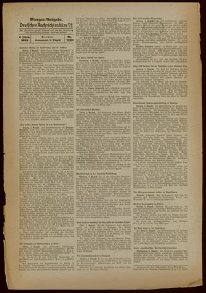 Deutsches Nachrichtenbüro vom 05.08.1939