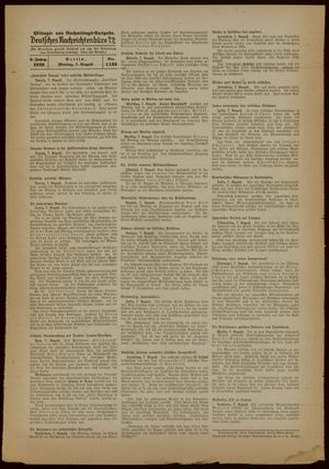 Deutsches Nachrichtenbüro vom 07.08.1939