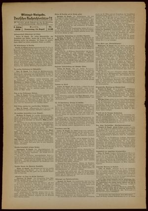 Deutsches Nachrichtenbüro vom 10.08.1939