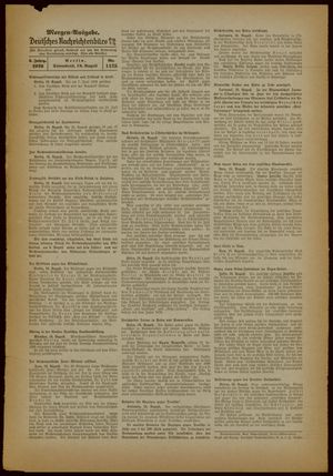 Deutsches Nachrichtenbüro vom 19.08.1939