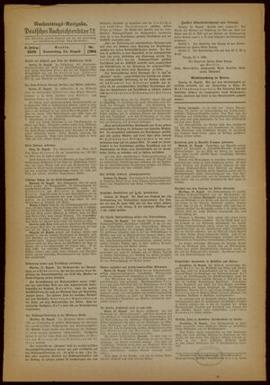 Deutsches Nachrichtenbüro vom 24.08.1939