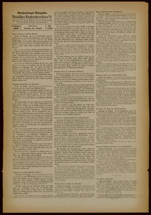 Deutsches Nachrichtenbüro vom 25.08.1939