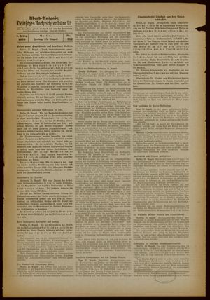 Deutsches Nachrichtenbüro vom 25.08.1939
