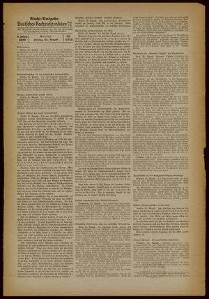 Deutsches Nachrichtenbüro vom 25.08.1939