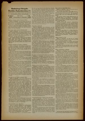 Deutsches Nachrichtenbüro vom 14.09.1939