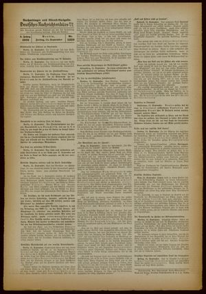 Deutsches Nachrichtenbüro vom 15.09.1939