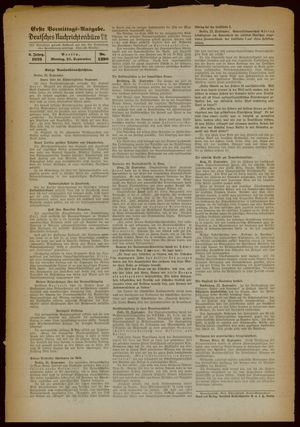 Deutsches Nachrichtenbüro vom 25.09.1939