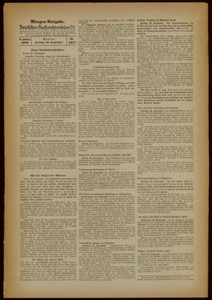 Deutsches Nachrichtenbüro vom 29.09.1939