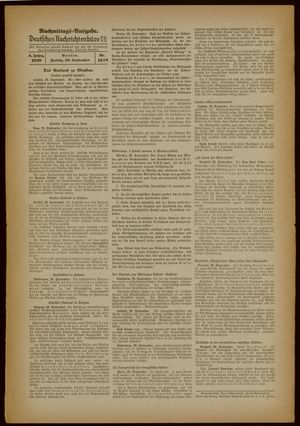 Deutsches Nachrichtenbüro vom 29.09.1939
