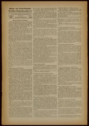 Deutsches Nachrichtenbüro vom 29.09.1939