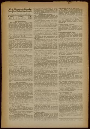 Deutsches Nachrichtenbüro vom 06.10.1939