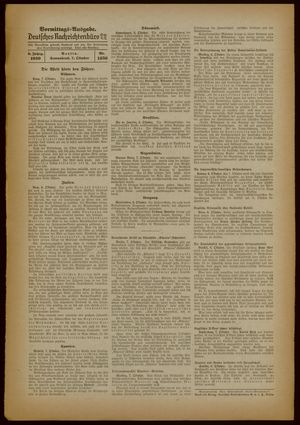 Deutsches Nachrichtenbüro vom 07.10.1939