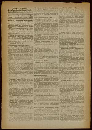 Deutsches Nachrichtenbüro vom 07.10.1939