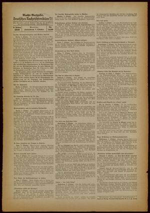 Deutsches Nachrichtenbüro vom 07.10.1939