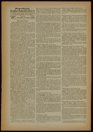 Deutsches Nachrichtenbüro vom 12.10.1939