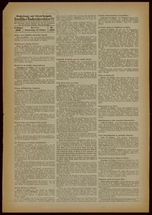 Deutsches Nachrichtenbüro vom 12.10.1939