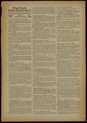 Deutsches Nachrichtenbüro vom 14.10.1939
