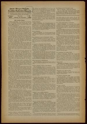 Deutsches Nachrichtenbüro vom 20.11.1939