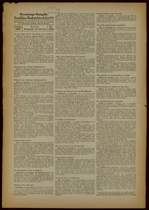 Deutsches Nachrichtenbüro vom 16.12.1939