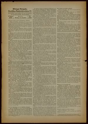 Deutsches Nachrichtenbüro vom 18.12.1939