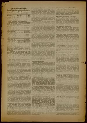 Deutsches Nachrichtenbüro vom 29.12.1939