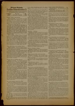 Deutsches Nachrichtenbüro vom 29.12.1939