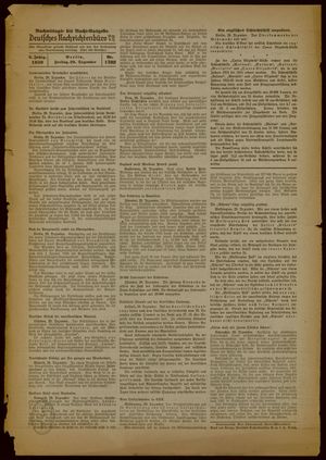 Deutsches Nachrichtenbüro vom 29.12.1939