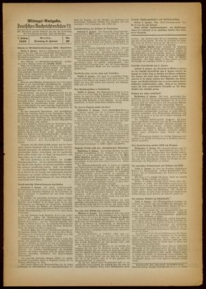 Deutsches Nachrichtenbüro vom 09.01.1940