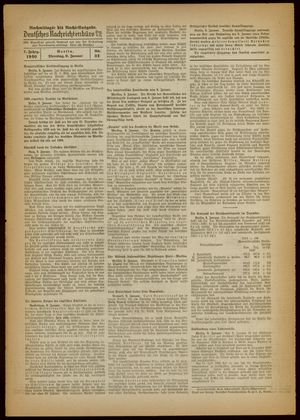 Deutsches Nachrichtenbüro vom 09.01.1940