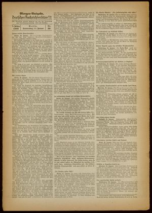 Deutsches Nachrichtenbüro vom 11.01.1940