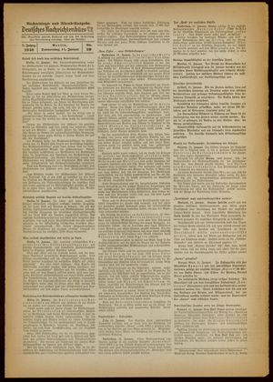 Deutsches Nachrichtenbüro vom 11.01.1940