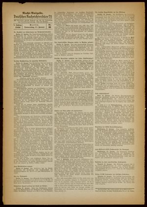 Deutsches Nachrichtenbüro vom 11.01.1940