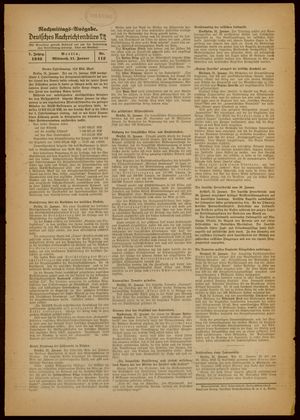 Deutsches Nachrichtenbüro vom 31.01.1940