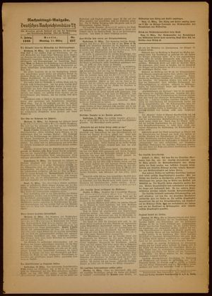 Deutsches Nachrichtenbüro vom 11.03.1940
