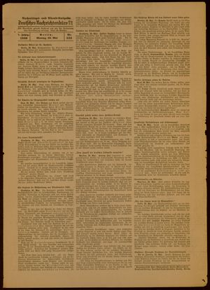 Deutsches Nachrichtenbüro on May 20, 1940