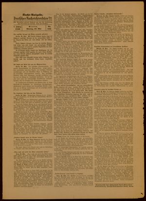 Deutsches Nachrichtenbüro on May 20, 1940