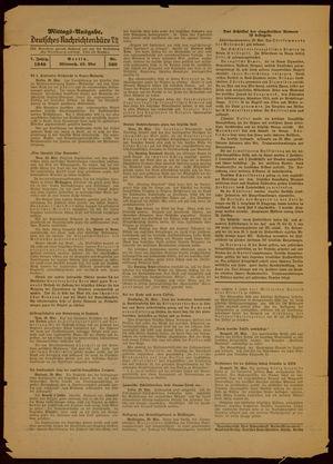 Deutsches Nachrichtenbüro vom 29.05.1940