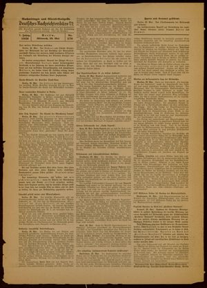 Deutsches Nachrichtenbüro vom 29.05.1940