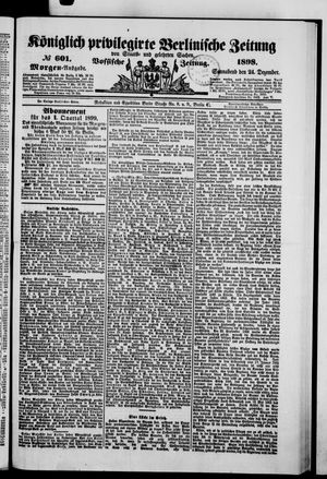 Vossische Zeitung vom 24.12.1898