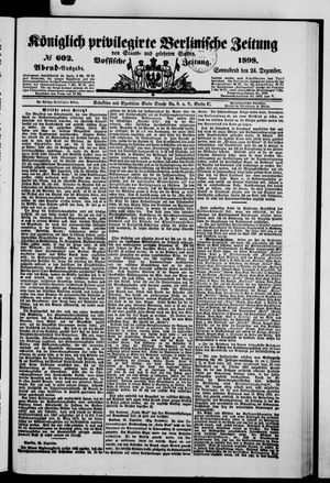 Vossische Zeitung vom 24.12.1898