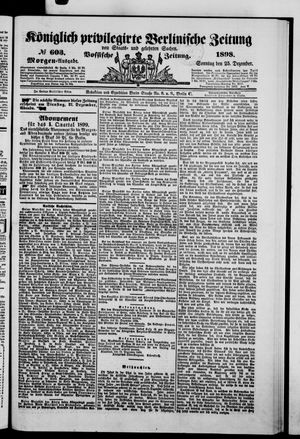 Vossische Zeitung vom 25.12.1898