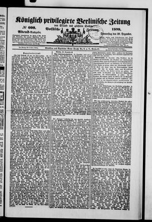Vossische Zeitung vom 29.12.1898