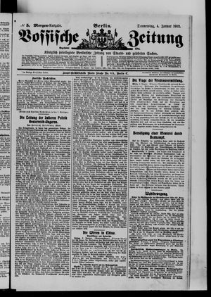 Vossische Zeitung vom 04.01.1912