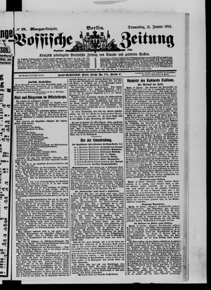 Vossische Zeitung vom 11.01.1912