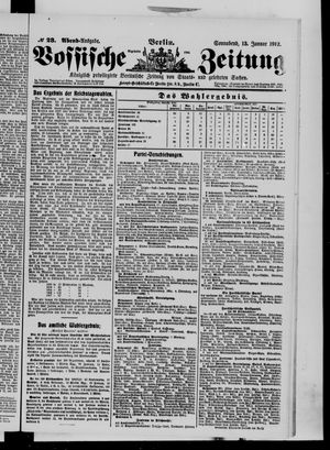 Vossische Zeitung vom 13.01.1912