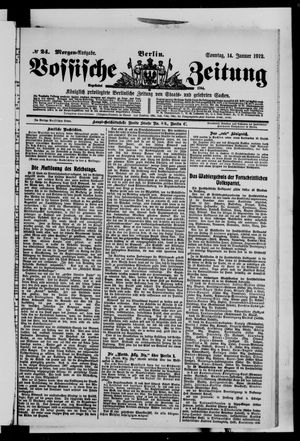 Vossische Zeitung vom 14.01.1912