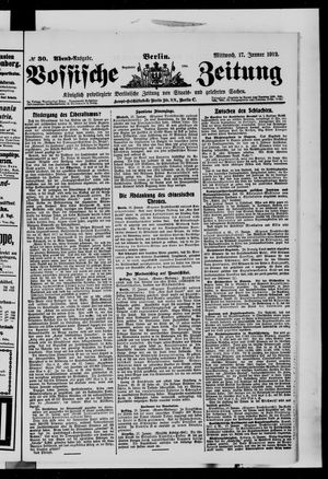 Vossische Zeitung vom 17.01.1912