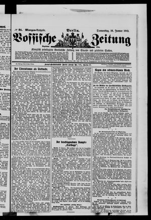 Vossische Zeitung vom 18.01.1912
