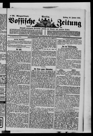 Vossische Zeitung vom 19.01.1912