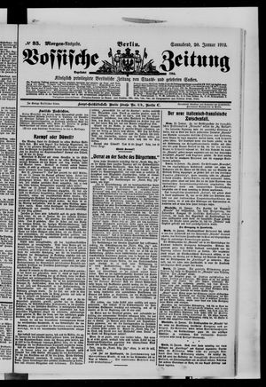 Vossische Zeitung vom 20.01.1912